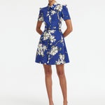 Bronte Mini Dress - Midnight Magnolia Print