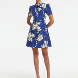 Bronte Mini Dress - Midnight Magnolia Print