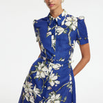 Bronte Mini Dress - Midnight Magnolia Print