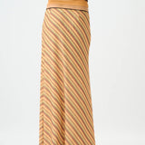 With Harper Lu Mesh Maxi Skirt | Gold Stripe (PRE-ORDER)