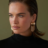Lili Claspe Bubble Heart Fringe Earrings | Gold