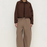 Assembly Label Elaine Washed Cotton Pant | Dark Sand