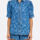 Laguna Printed Denim Short