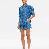 Laguna Printed Denim Short