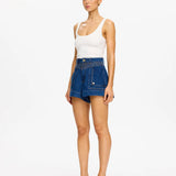 Kivari Celene Denim Short | Indigo Blue
