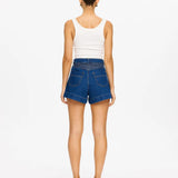 Kivari Celene Denim Short | Indigo Blue