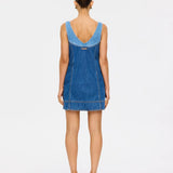 Kivari Coralie Denim Mini Dress | Two Tone Blue (PRE-ORDER)