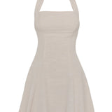 Mossman Common Ground Mini Dress | Natural