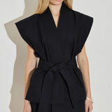 Maison Essentiele Kimono Top | Black (PRE-ORDER)