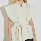 Maison Essentiele Kimono Top | Cream (PRE-ORDER)