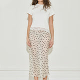 Maison Essentiele Lace Trimmed Baby Tee | White (PRE-ORDER)
