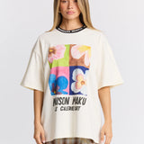 Maku The Gallerie Oversized Tee | Ecru White