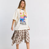 Maku The Gallerie Oversized Tee | Ecru White