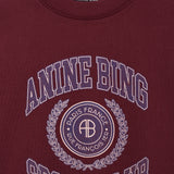 Anine Bing Miles Sweatshirt Collegiate | Burgundy