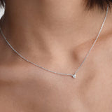 Saint Valentine Mini Heart Necklace | Silver
