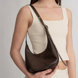Brie Leon Everyday Croissant Mini Bag | Chocolate