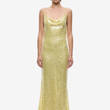 Misha Ina Sequin Maxi Dress | Lemon