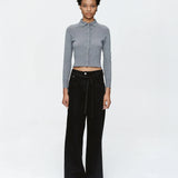 Marle Tie Curve Seam Jean | Black