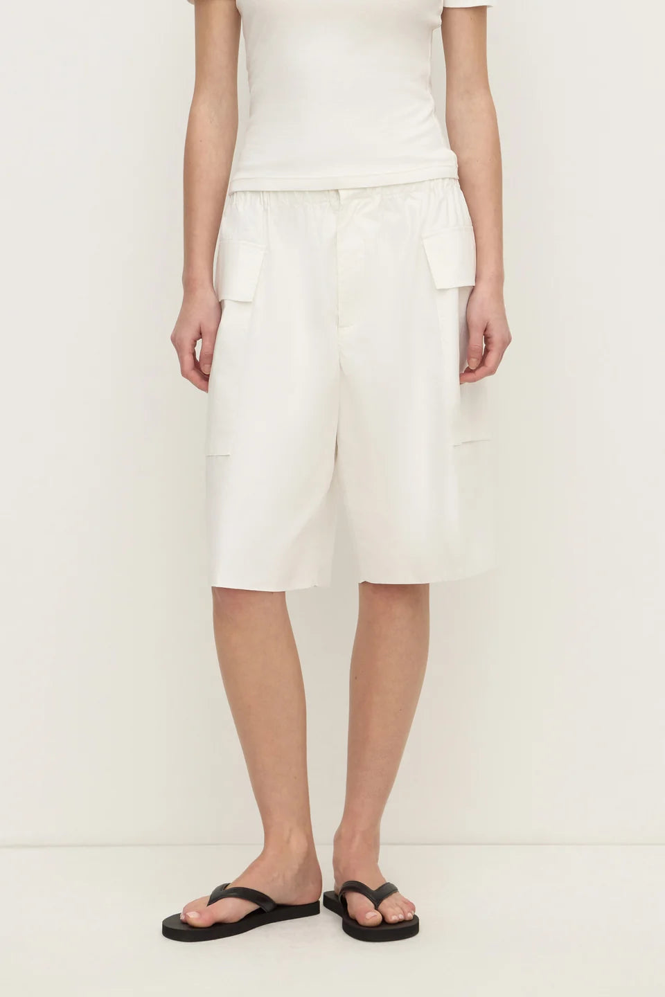 Assembly Mavis Poplin Short | White (PRE-ORDER)