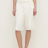 Assembly Mavis Poplin Short | White (PRE-ORDER)