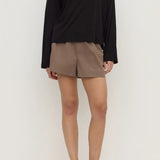 Assembly Label Micha Poplin Short Dark | Dark Sand