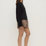 Assembly Label Micha Poplin Short Dark | Dark Sand