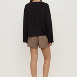 Assembly Label Micha Poplin Short Dark | Dark Sand