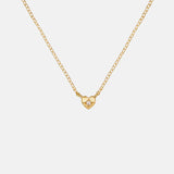 Saint Valentine Mini Heart Necklace | Gold