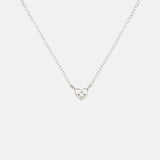 Saint Valentine Mini Heart Necklace | Silver