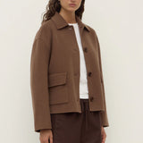 Assembly Label Mya Wool Jacket | Milk Choc