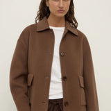 Assembly Label Mya Wool Jacket | Milk Choc