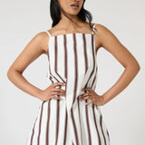 ONTE Conchita Dress | Choc Stripe