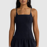 ORTC Celine Linen Mini Dress | French Navy