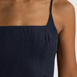 ORTC Celine Linen Mini Dress | French Navy