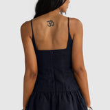 ORTC Celine Linen Mini Dress | French Navy
