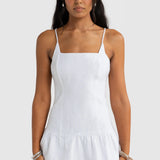 ORTC Celine Linen Mini Dress | White