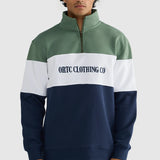 ORTC Classic Logo Quarter Zip | Olive and Navy