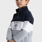 ORTC Kids Legacy Panel Quarter Zip | Navy/ Grey (PRE-ORDER)