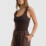 ORTC Luna Linen Shorts | Carob (PRE-ORDER)