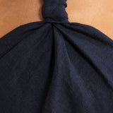 ORTC Mira Linen Halter Mini Dress | French Navy