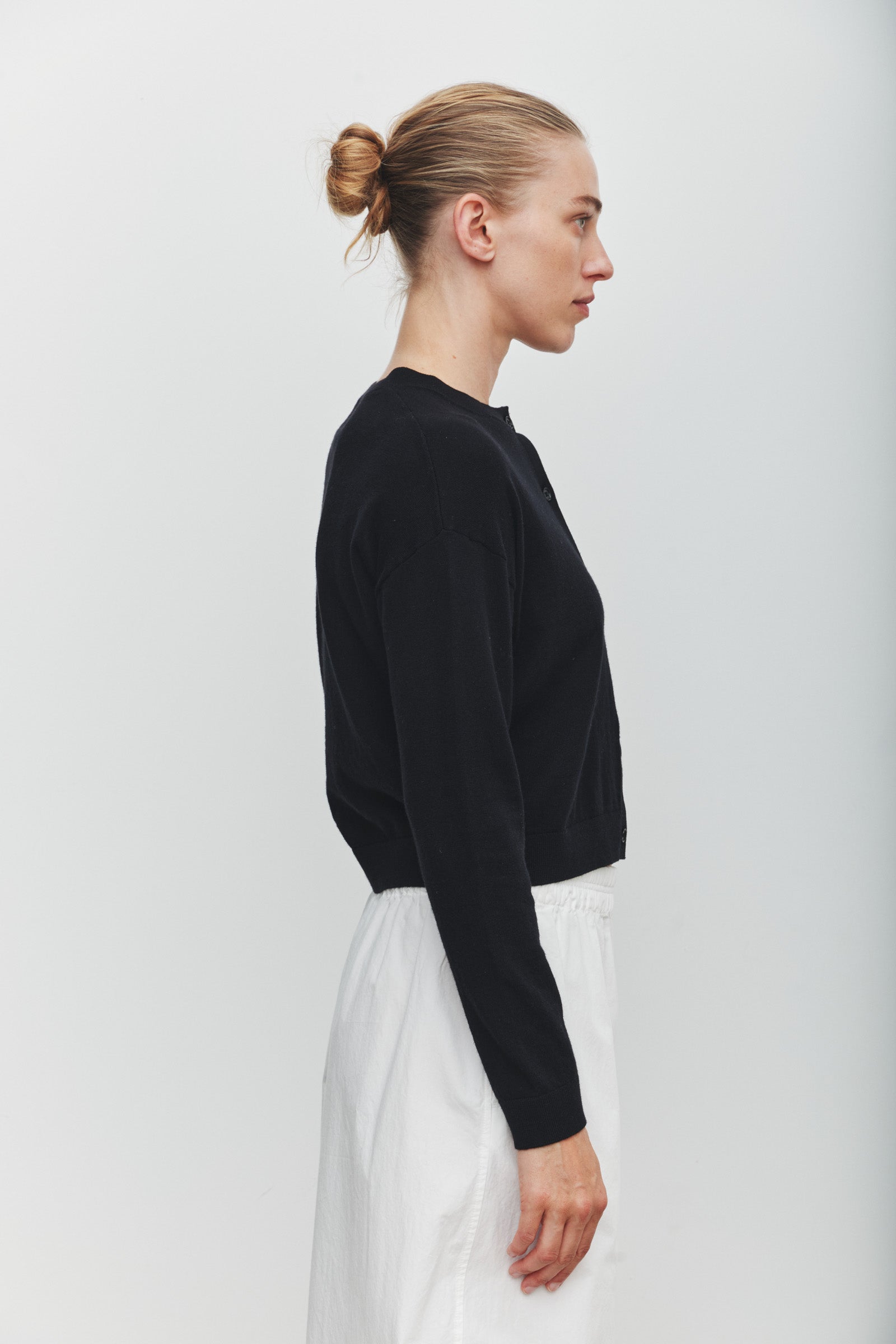 Orina Cotton Cashmere Cardigan Black