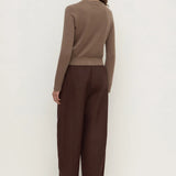 Assembly Label Orina Cotton Cashmere Cardigan | Dark Sand