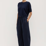 Lola Barrel Pant Navy