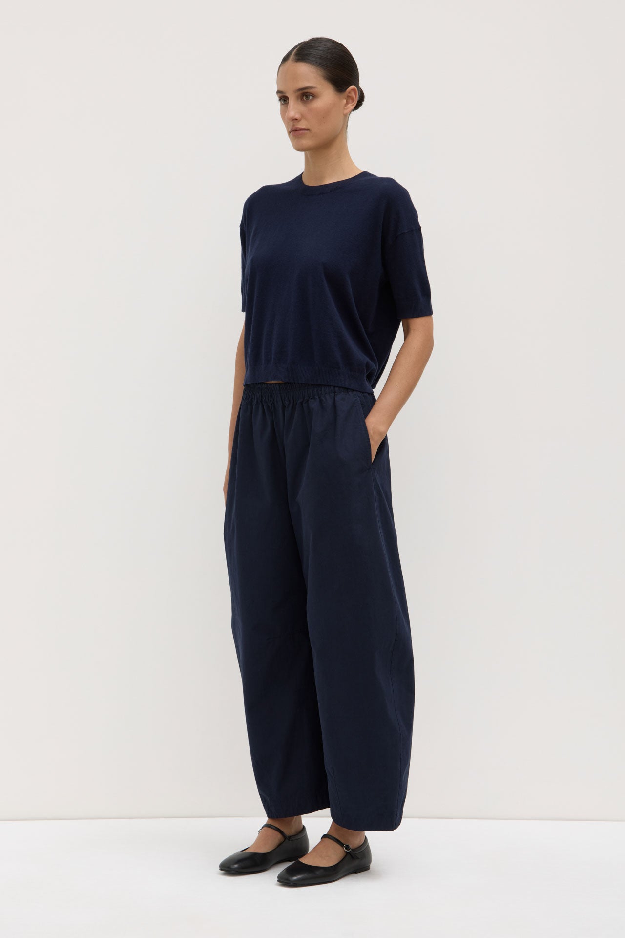 Lola Barrel Pant Navy