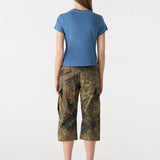 Bassike Raw Edge Baby T-Shirt | Deep Blue