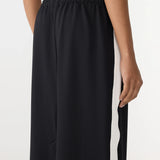 Bassike Stretch Twill Pull On Skirt | Black/White