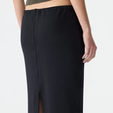 Bassike Stretch Twill Minimal Skirt | Black