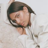 Porter Baby Oval Hoops | Silver