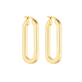Porter Baby Oval Hoops | Gold