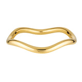 Porter Chubby Wave Bangle | Gold